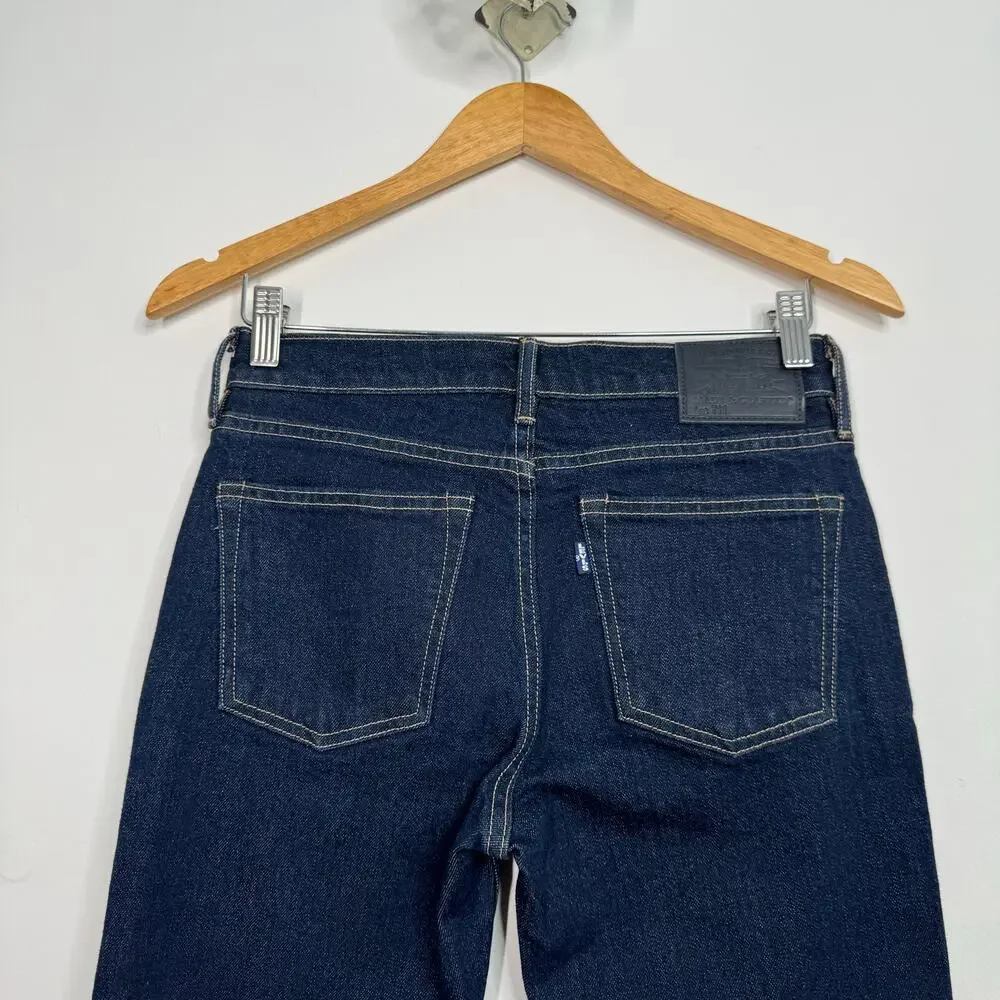 Levi's Made & Crafted Stem Flare Jeans Blue Anthro Mid Rise Boho Casual Size 27